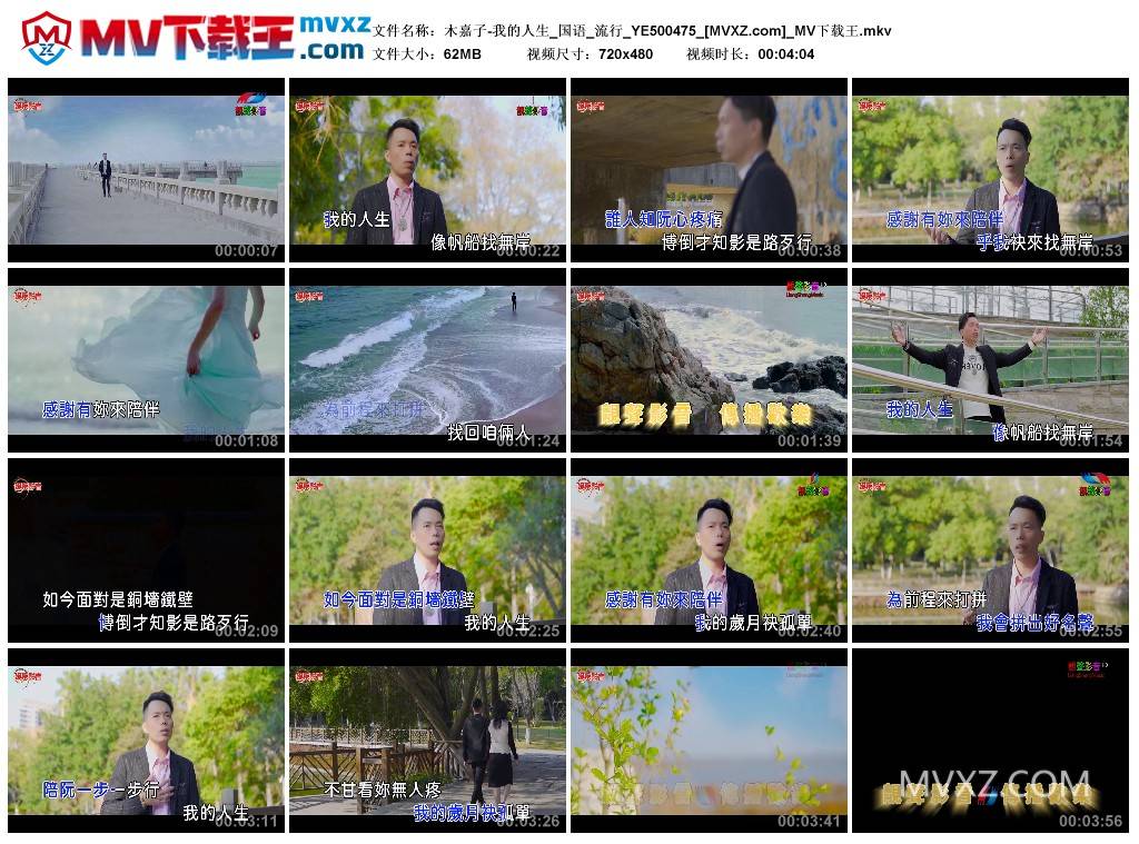 木嘉子-我的人生_国语_流行_YE500475